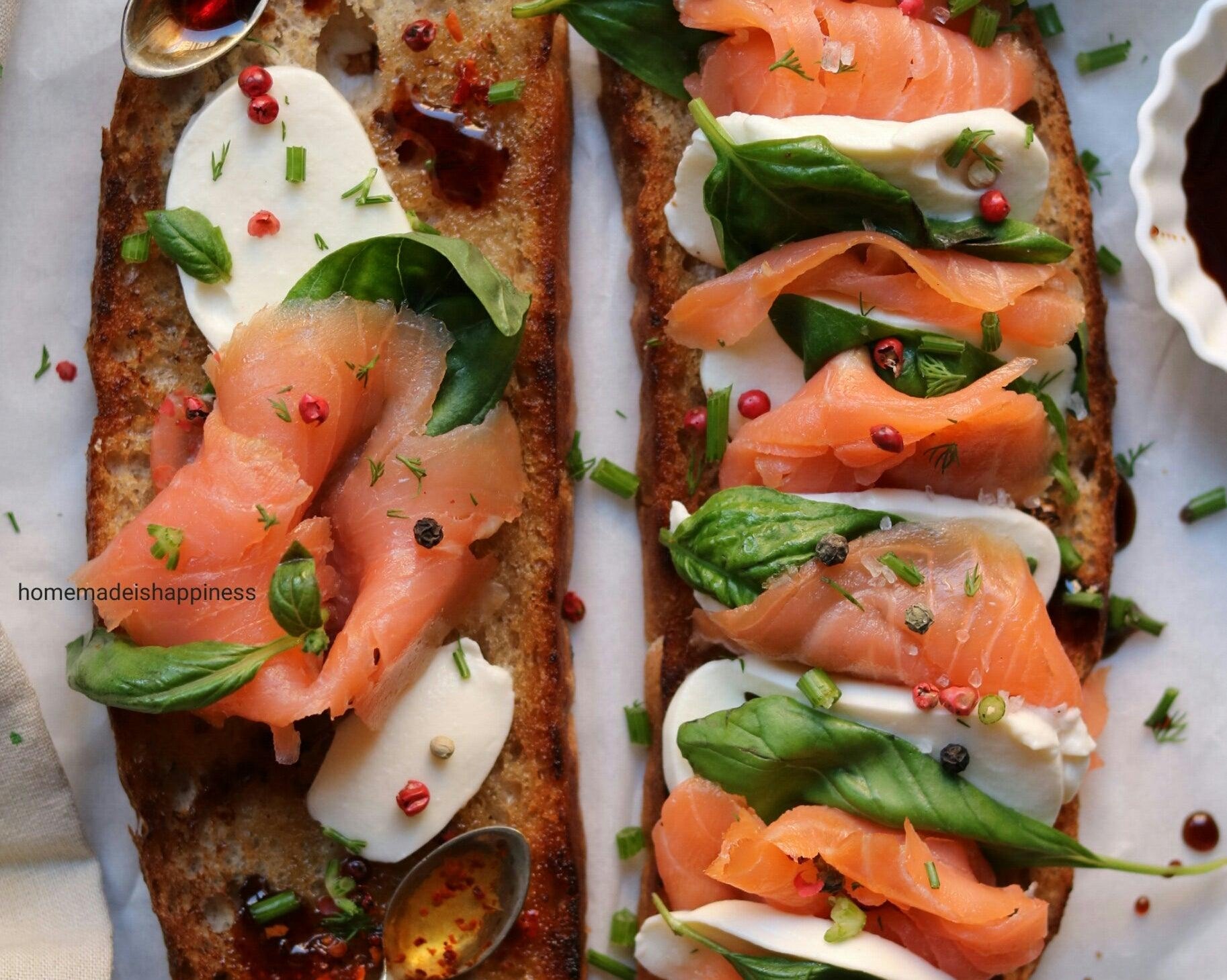 Chef's Satchel smoked salmon toast