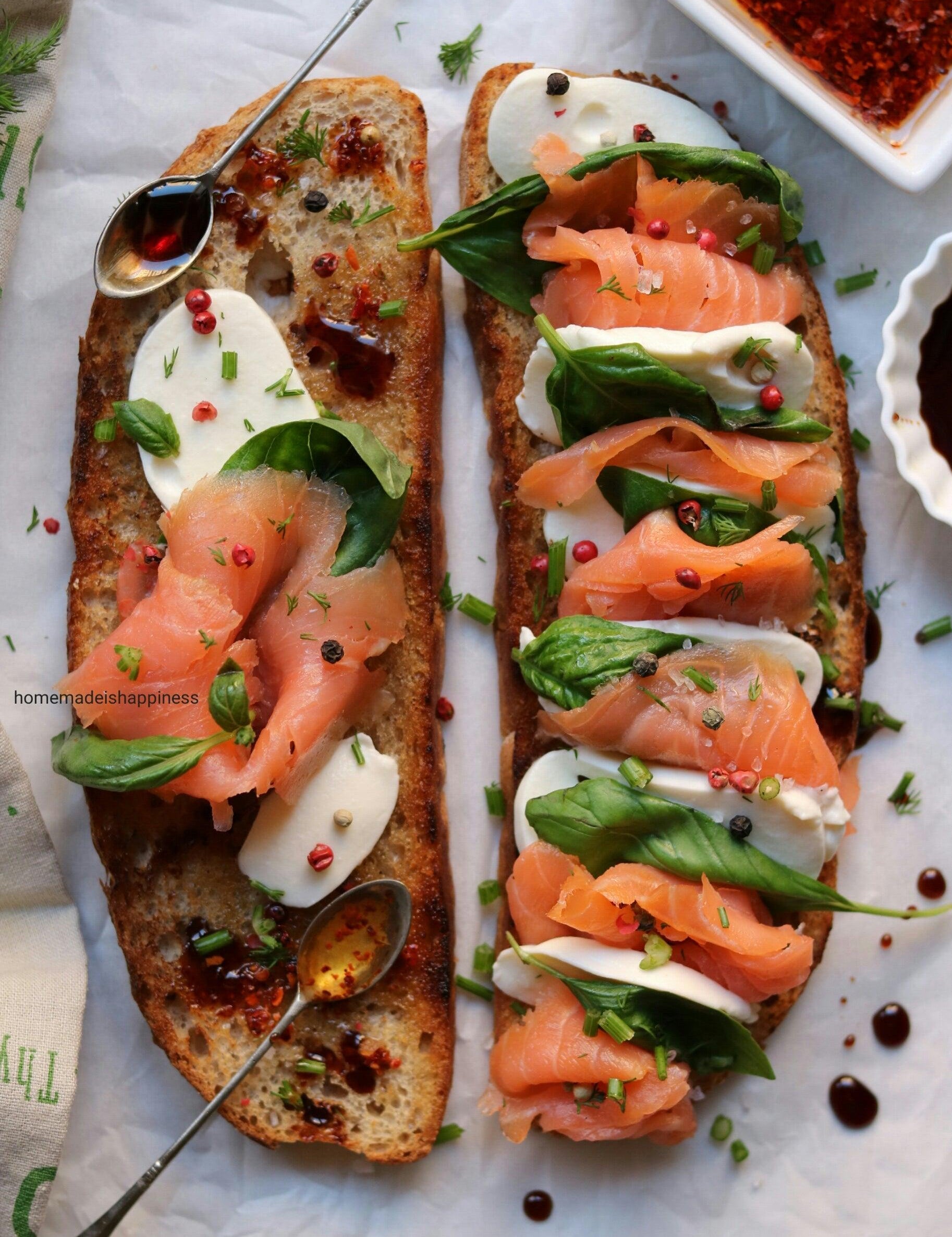 Chef's Satchel smoked salmon toast