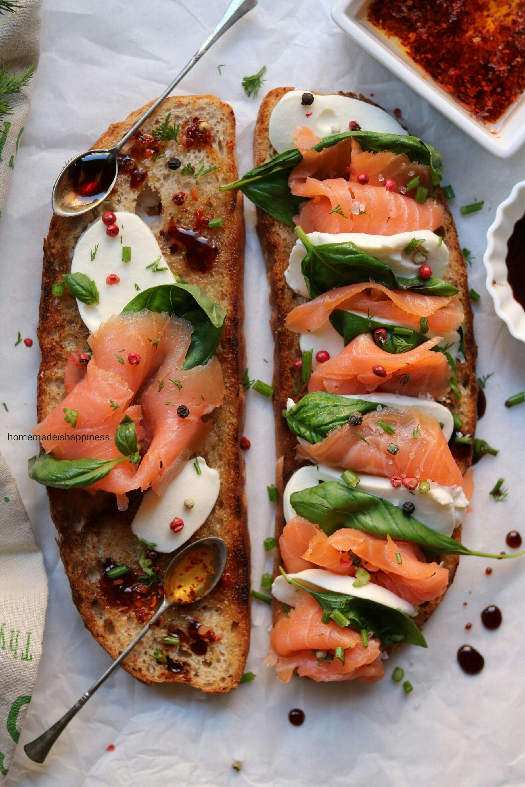 Chef's Satchel smoked salmon toast