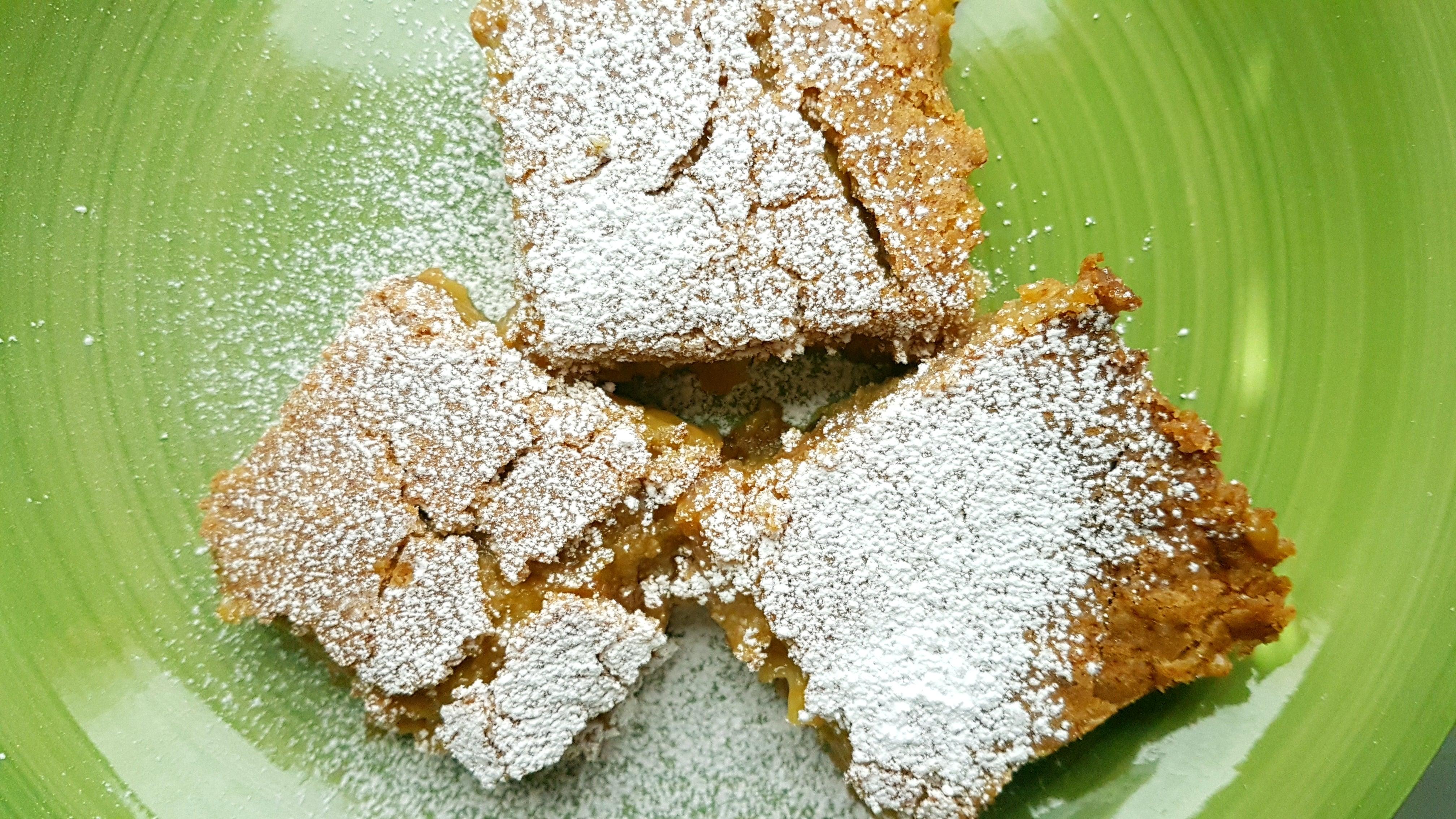 Eggnog crack pie bars for thanksgiving 